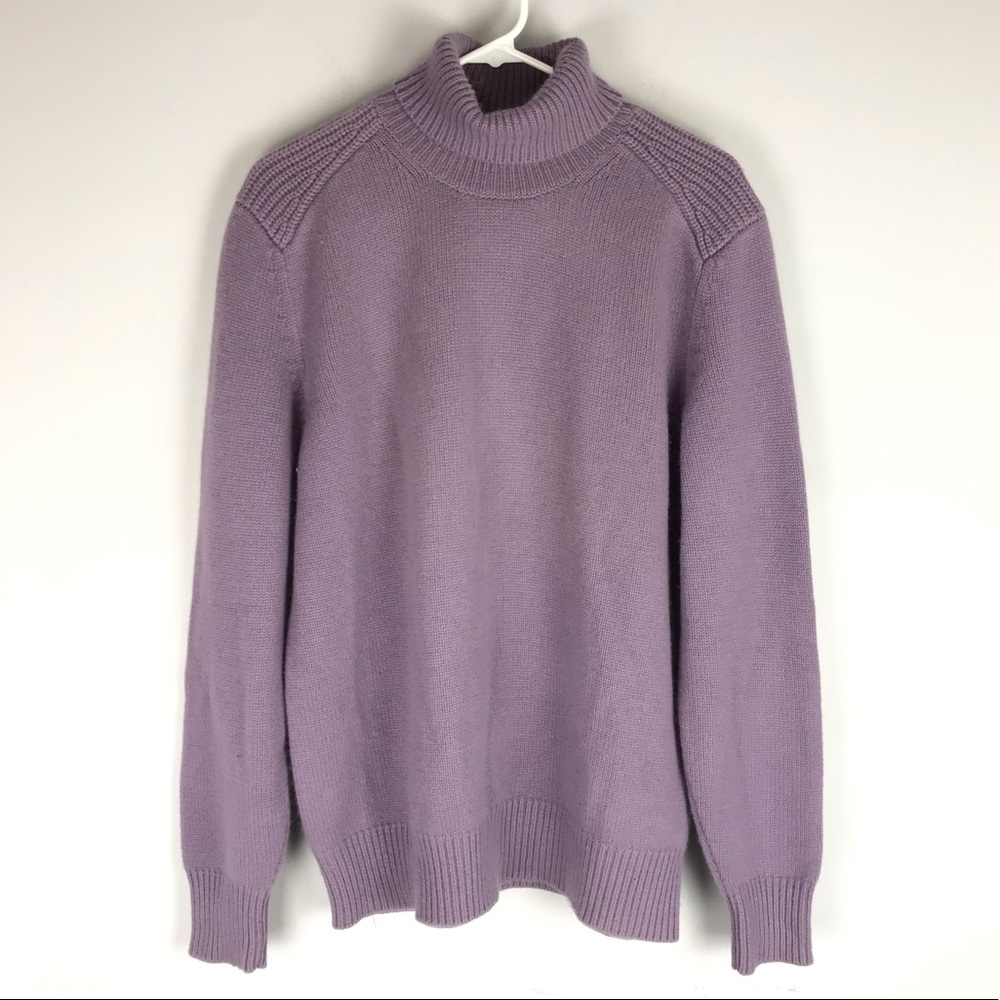 BOSS Hugo Boss 100% Cashmere Sweater Purple Large
